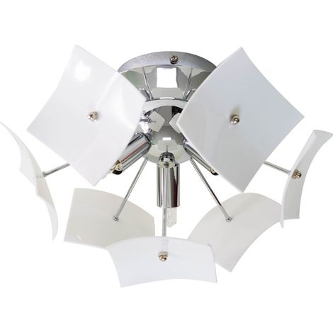 Plafonnier luminaire blanc 3 lampes ou Applique murale ou plafond interieur (1/3)