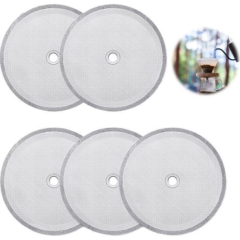 Kaffeemaschinenfilter – Edelstahlgewebe – 100 mm Durchmesser – Für 8-Tassen-Kaffeemaschinen (1000 ml) – 5er-Pack (1/5)