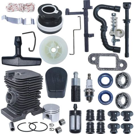 Kit de réglage du piston et du cylindre, pour tronçonneuse Stihl Ms180 Ms170 pièces 018017, 1130 020 1208, 1123195 0400, 1123791 2800, 1130141 2200, 9639003 1585, 1130141 2300, 1123 640 3800 (1/5)