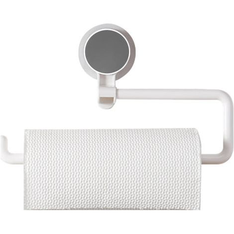 Soporte de papel higiénico de pared con adhesivo resistente, organizador de rollo giratorio multifuncional, adecuado para cocinas, baños, salas de estar y oficinas. (1/5)