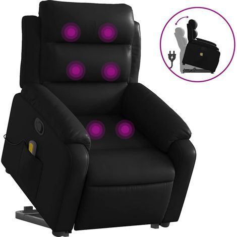 Maison Exclusive - Sillón reclinable de masaje de pie cuero artif