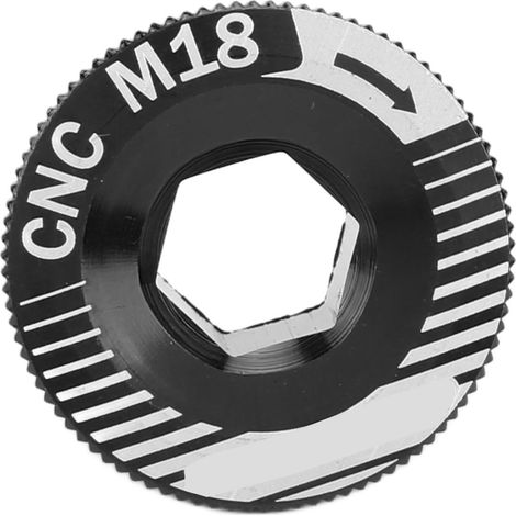 Vis de manivelle de vélo en alliage d'aluminium M18, fixation de bras de pédalier, boulon de manivelle noir M18 (1/5)