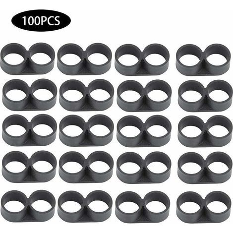 GENERIC- 100 pièces Eph Bouchon de Tube d'eau Bouchon d'irrigation Goutte à Goutte en Plastique raccords d'irrigation avec Huit Formes pour arrosage Jardin Serre Patio pelouse(16mm) (1/5)