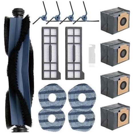 Pour aspirateur robot X10 Pro Omni, brosse latérale principale lavable et réutilisable, filtre HEPA, sac à poussière (1/5)