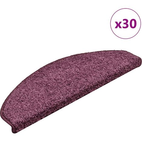 Stufenmatten 30 Stk. 65x21x4 cm Dunkelviolett Halbrund Groß