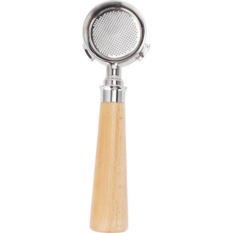 Porte-filtre 51 mm à 3 oreilles pour machine à café, avec panier-filtre, poignée en bois et porte-filtre sans fond, compatible avec le modèle EC0680 Type 2. (1/5)