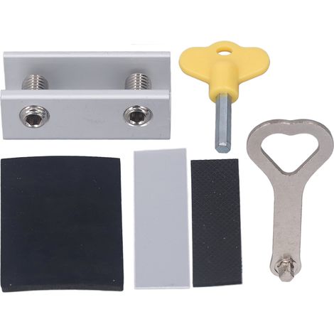 Serrure de sécurité ajustable en alliage d'aluminium pour fenêtres et portes coulissantes verticales/horizontales (1/5)