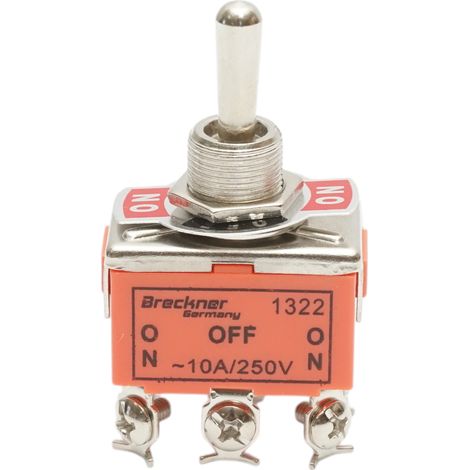Interruttore a 3 posizioni ON-OFF-ON 220V, 10A Breckner Germany (1/4)