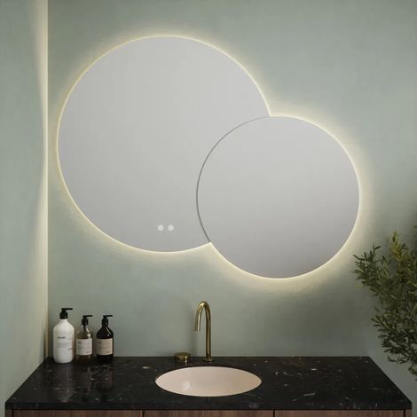 Etienne Tunable LED Frameless Mirror - 1200 x 900 x 34mm IP44 Rated Dimmable Demister Touch Sensor (1/4)