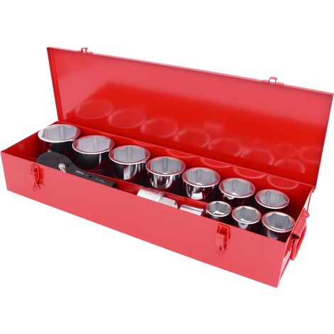KS Tools 1" Coffret de douilles, 15 pcs. (1/4)