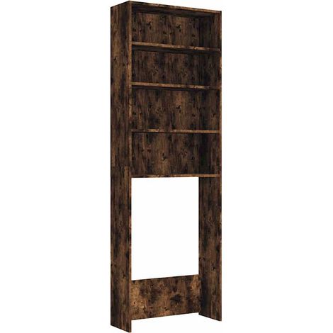 Maison Exclusive - Mobile per Lavatrice Rovere Fumo 64x24x190 cm