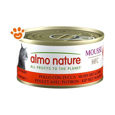 Almo Nature Gatto HFC Mousse 70gr Pollo con Zucca