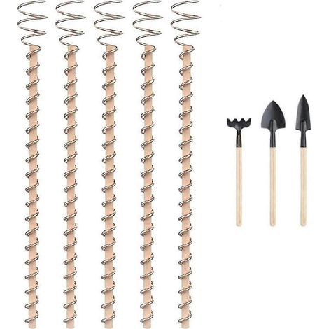 Tuteurs en cuivre pour plantes, tuteurs de jardin en cuivre, antenne de jardinage, tiges de cuivre, fil de cuivre (1/5)