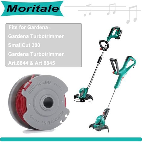 Fadenspule für Gardena 5306-20 Art 8844 8845 TurboTrimmer SmallCut 300 Ersatzteile für Rasentrimmer (2 Stück) (1/4)