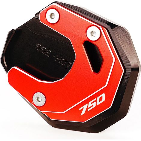 (Béquille rouge) Compatible avec HONDA Forza 750 2022, FORZA 750 2021 et FORZA 750 2020. Béquille latérale CNC pour moto, extension et support. Maxpower. (1/4)