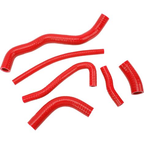 Kit de durites de refroidissement de radiateur en silicone, remplacement pour Suzuki DRZ400S DRZ400SM rouge (1/5)