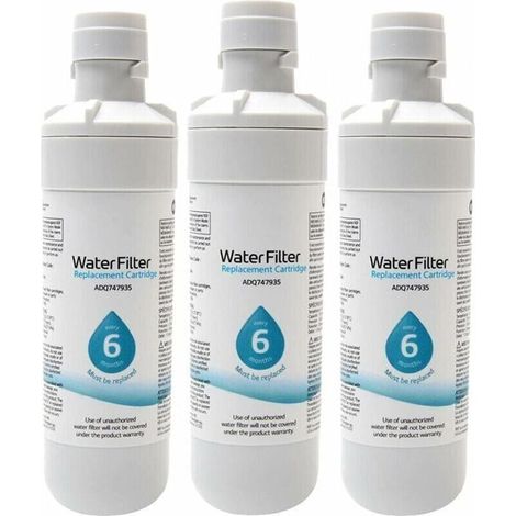 Lot de 3 cartouches filtrantes pour réfrigérateur LT1000P/PC/PCS, MDJ64844601, ADQ74793501, ADQ7479350, filtre à eau de rechange pour réfrigérateur (1/4)