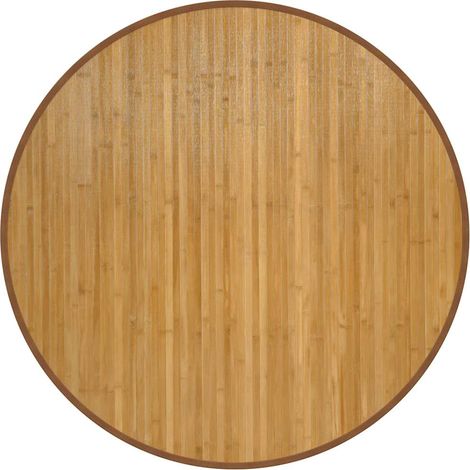 Tapis rond naturel 100 cm bambou (1/5)