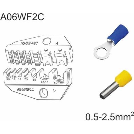 Matrice per puntalini e occhielli preisolati 0.5-2.5 mmq