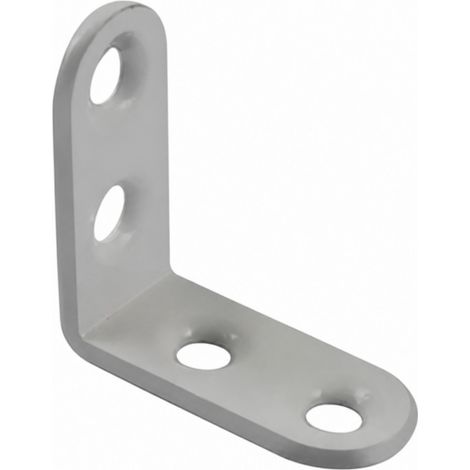 Equerre de chaise époxy blanc, 40x40x15 mm