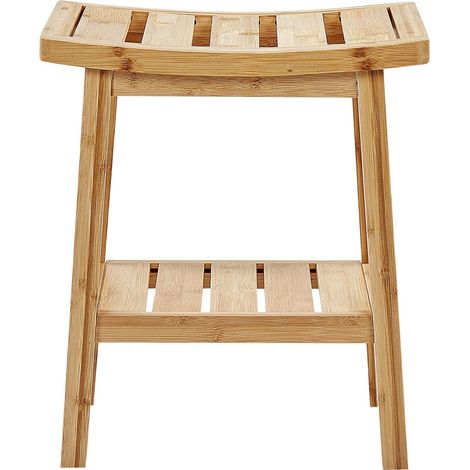 Sgabello in bambù Accessori in legno chiaro Tremont (1/5)