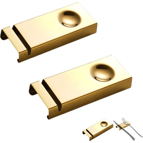 Lot de 2 couteaux en acier inoxydable 304, porte-baguettes, restes de baguettes pour table à manger, pour différentes scènes alimentaires, il peut être utilisé comme décoration sur la table à (1/5)