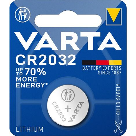 VARTA BATTERIA A BOTTONE CR2032 LITIO BL 1 PZ