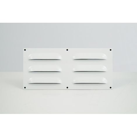 Lüftungsgitter Lüftungsblech Alu Weiß Belüftungsgitter, Kiemenblech - 229 x 76mm