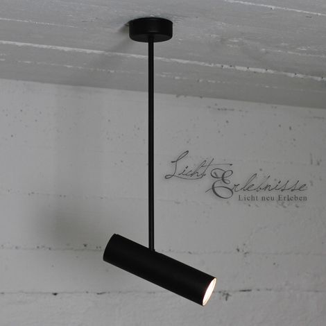 Lámpara de techo giratoria Modern en negro (1/5)