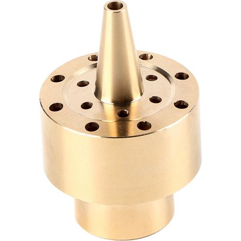 Goldene Messing-Gießdüse für Gartenbrunnen oder Teich (1/2") (1/5)