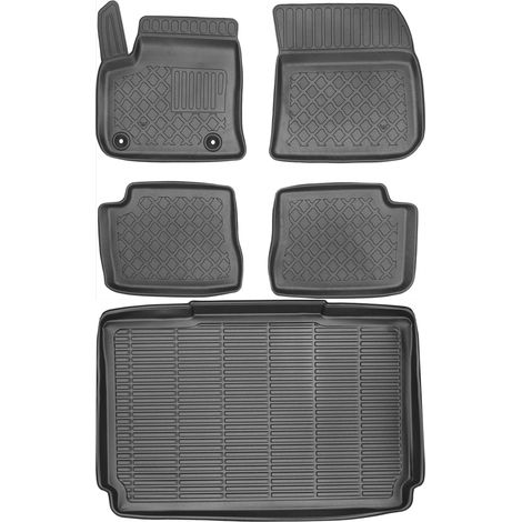Ensemble de tapis de sol et de coffre pour Peugeot E-208 Berline à partir de 2019 (1/5)