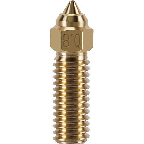 Messing-3D-Druckdüsen 0,2/0,4/0,6/0,8/1,0/1,2 mm für 1,75 mm Filament, kompatibles 3D-Druckerzubehör, hohe Temperaturpräzision.