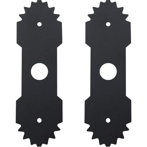 Lot de 2 lames de bordure 638006008 avec dents tranchantes double face compatibles avec Ryobi RY13050 RY13050A RY15518 RY40030, remplacement en acier robuste (1/5)