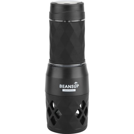 Mini cafetière manuelle portable avec presse manuelle, machine à café à capsules et poudre idéale pour les voyages. (1/5)