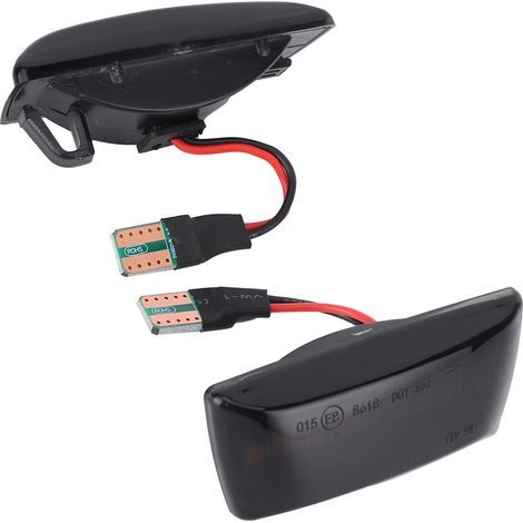 Feu de position latéral Yctze 3000K pour voiture, clignotant de marqueur latéral d'aile ABS pour Corsa D couleur fumée. (1/5)