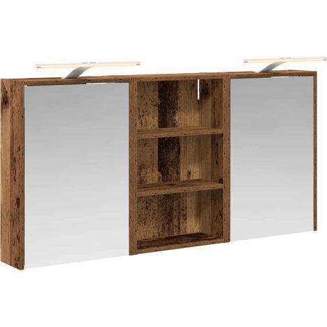 Maison Exclusive - Set di Armadi da Bagno con lo scaffale 3 pcs 126 x 16 x 62.5 cm