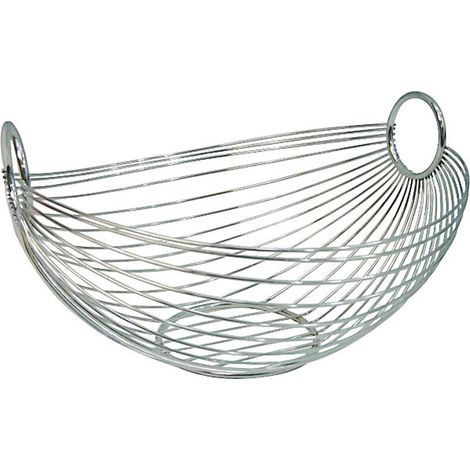 ZELLER Obstkorb, oval, Chrom