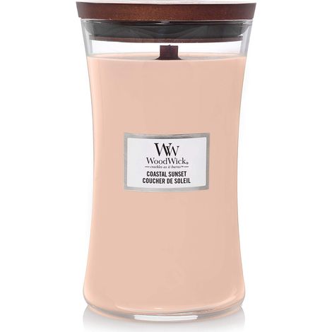 WOODWICK CANDELA CLESSIDRA GRANDE LARGE JAR COASTAL SUNSET PROFUMAZIONE CASA INTERNI (1/5)