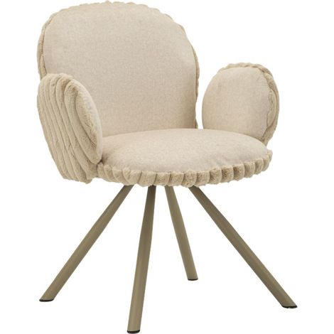 Chaise Stockholm -B-Cream Set 2 pièces Cm 64X68X83 (Hauteur d'assise Cm 45) (1/5)