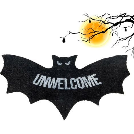 Halloween-Fledermaus-Teppich, gotischer Wandbehang, beliebter Partyteppich, ideal für Schlafzimmer, Küche, Wohnzimmer, Balkon, Flur, Büro oder Korridor, 80 x 40 cm (1/5)