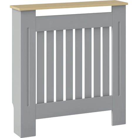 Heizkörperverkleidung, elegantes Design, vielseitig einsetzbar, Grau, 78 x 19 x 83 cm (1/5)