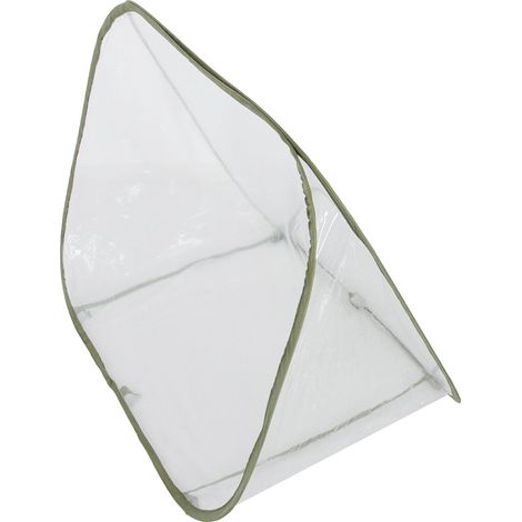 Protección para plantas de jardín [Tipo de producto] Invernadero de invierno [Descripción] PVC con cierre fácil – 90 x 52 x 62 cm [Dimensiones] – Protección contra heladas y nieve – 1x techo protector (1/4)