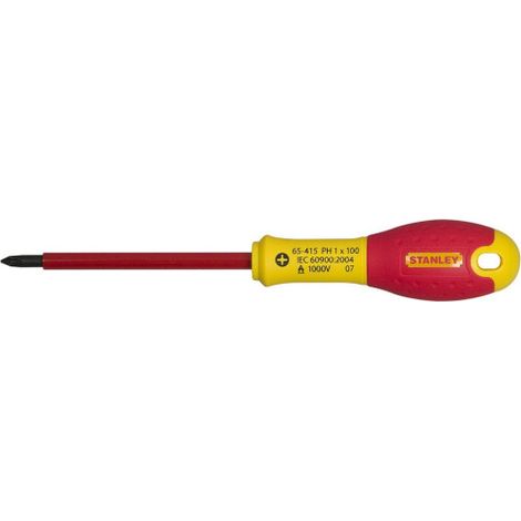 Tournevis phillips PH2 x 125mm isolé 1000V STANLEY Fatmax (1/7)
