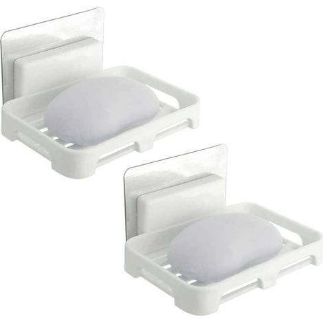 Égouttoir À Savon - Design Drainant Pour Salle De Bain Douche Cuisine - Adhésif Sans Perçage - Compatible Sur Carrelage Verre Miroir - 1 Pièce (1/5)