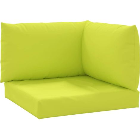 Cojines para palets 3 unidades tela Oxford verde claro vidaXL