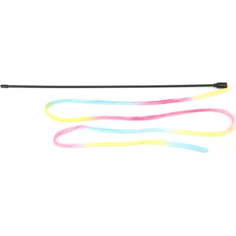 ACOGEDO Cat String Toys for Indoor Cats, Chat Arc-en-Ciel Toys Teaser Wand String Wand Interactive Colorful Ribbon Charmer pour la Plupart des Chats et Chatons (1/5)