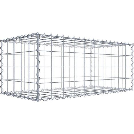 Gabiondeco - Gabion 100 cm x 40 cm x 50 cm (L x H x P). mailles 10 x 10 cm. Spirale - Made in Germany (1/5)