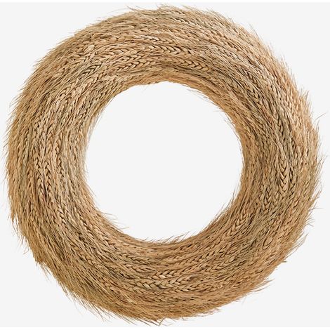 Corona decorativa de Navidad Ø42cm en trigo natural Lidran SKLUM             
