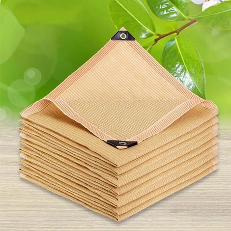 Schattiergewebe für Pflanzen, atmungsaktiv, UV beständig, sonnenabweisend, für Pflanzen und Blumen, frostbeständig, Schattiergewebe für Pergola, (1/4)
