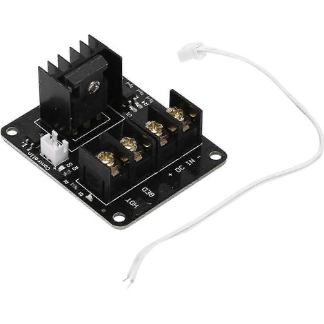 Module d'extension MOSFET pour plateau chauffant d'imprimante 3D avec câble 2 broches, compatible Anet A8 A6 A2, noir kns (1/5)